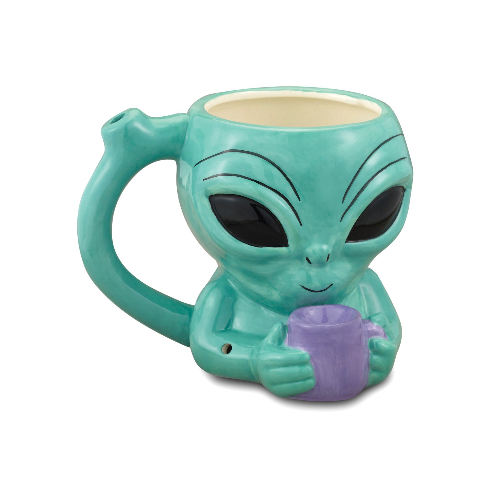 Alien Mug with Built-in Pipe for Fun Events