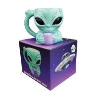 Alien Mug with Built-in Pipe for Fun Events