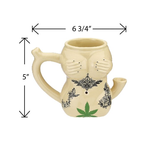 Taza de Cerámica Chica Tatuada - Regalo Único