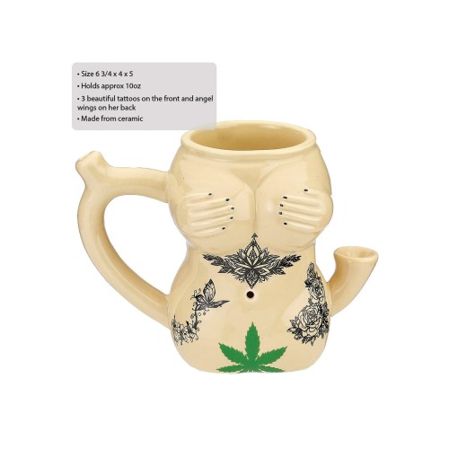 Taza de Cerámica Chica Tatuada - Regalo Único