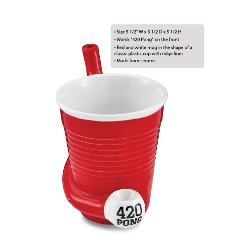 Fashioncraft Novelty Mug - Red Beer Pong