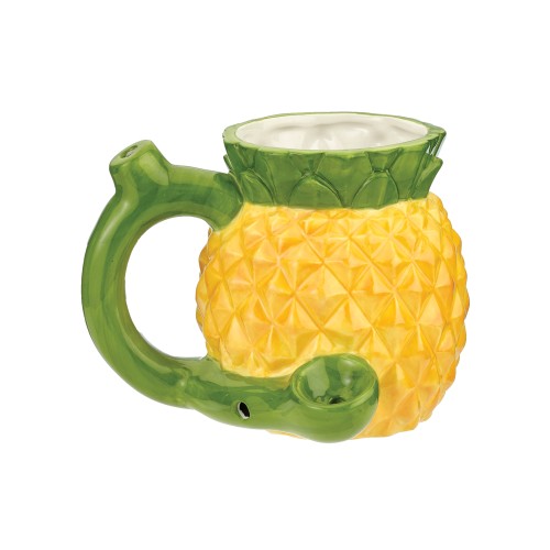 Unique Pineapple Mug with Pipe for Tropical Parties