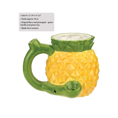 Taza de Piña Única con Pipa para Fiestas Tropicales