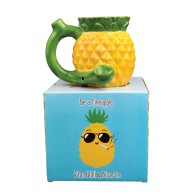 Taza de Piña Única con Pipa para Fiestas Tropicales