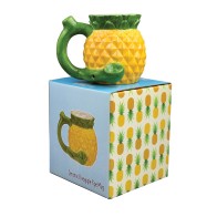 Taza de Piña Única con Pipa para Fiestas Tropicales