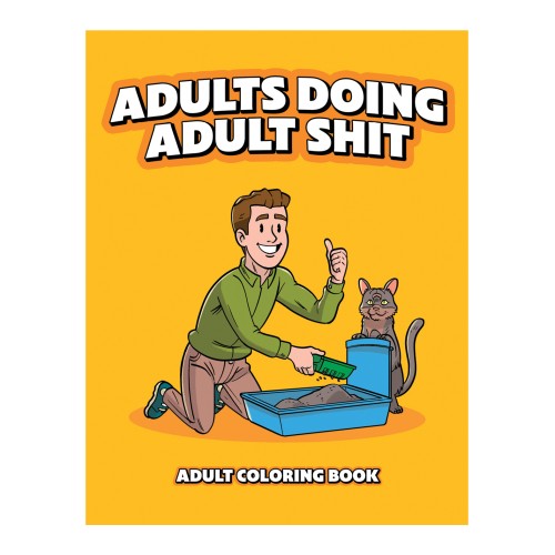 Wood Rocket Adults Doing Adult Shit Coloring Book