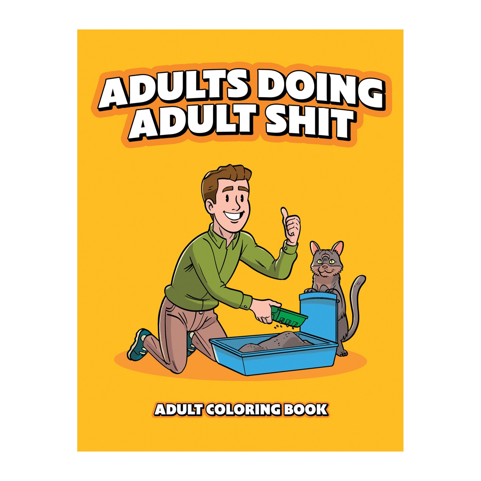 Wood Rocket Adults Doing Adult Shit Coloring Book