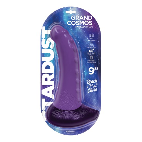 Dildo Stardust Grand Cosmos de 7" Morado para Placer Máximo