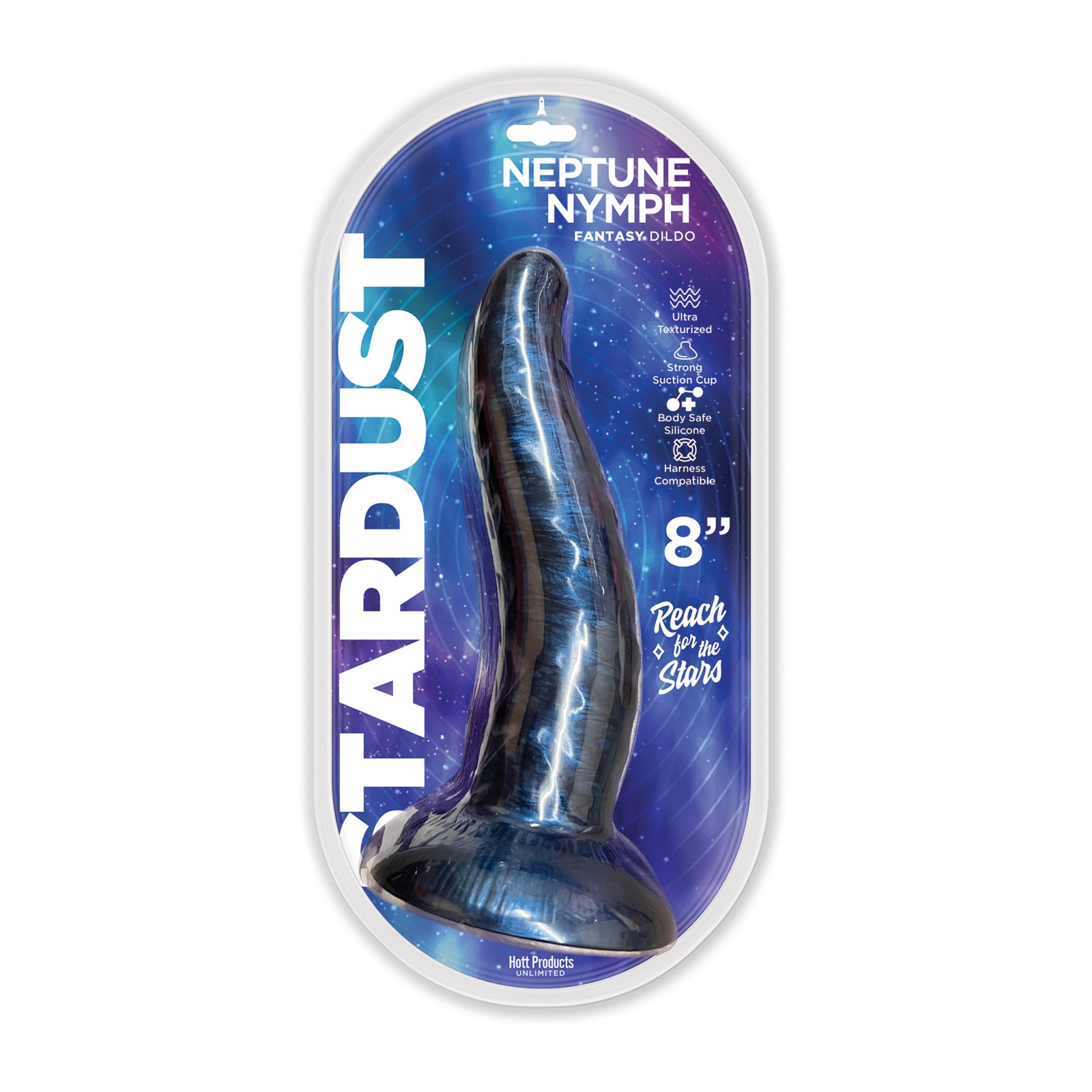 Dildo Stardust Neptune Nymph 9 Inch Púrpura para el Placer Supremo