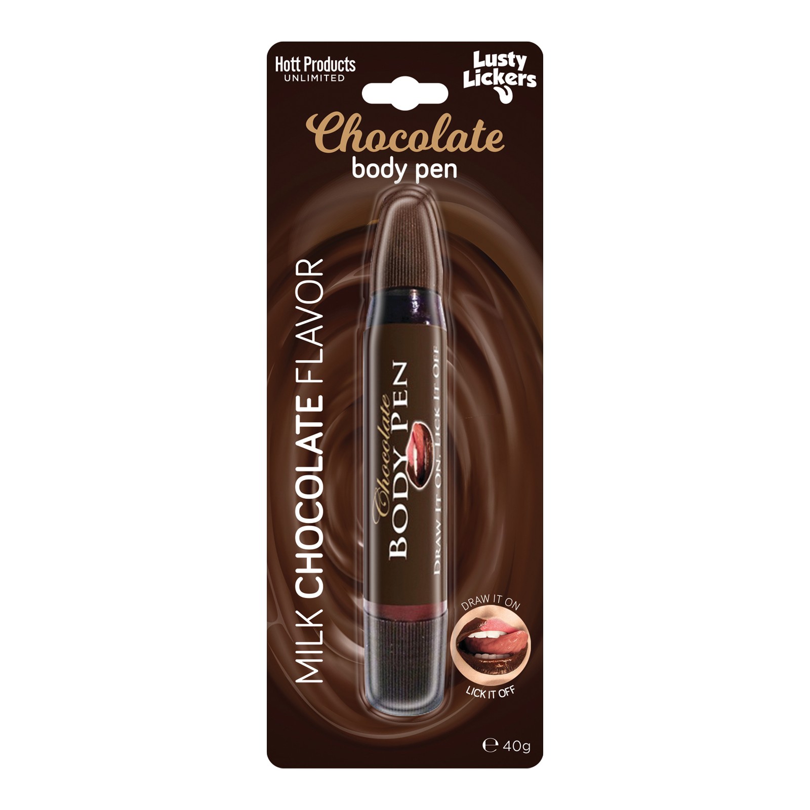 Milk Chocolate Body Pen for Intimate Fun