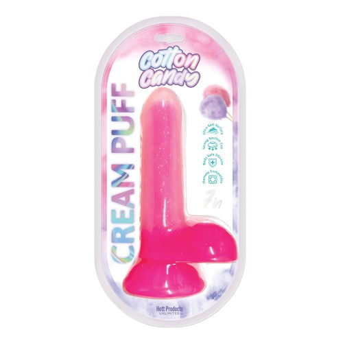 Cotton Candy Cream Puff 6" Dildo Pink