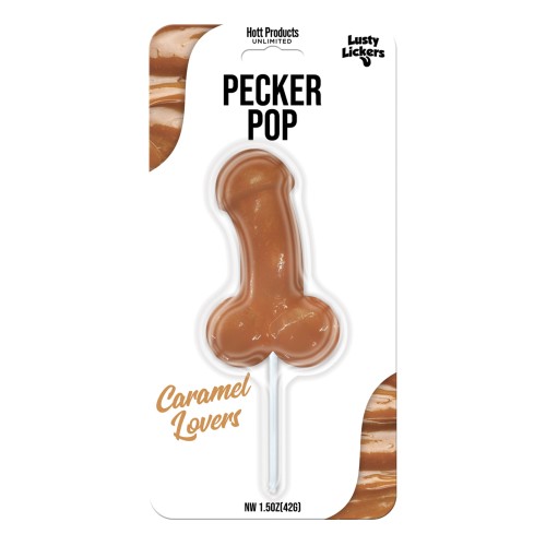 Lusty Lickers Piruleta con Formato de Pene - Caramelo