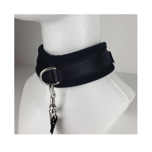 Collar y Correa Neopreno Spartacus Negro