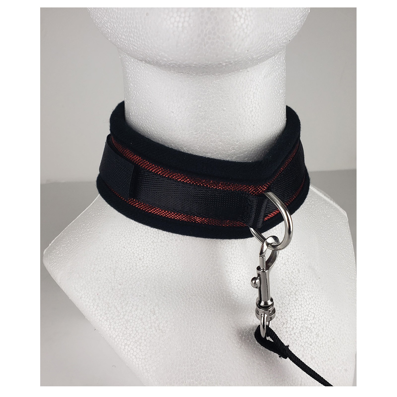 Collar y Correa Spartacus Neopreno Rojo