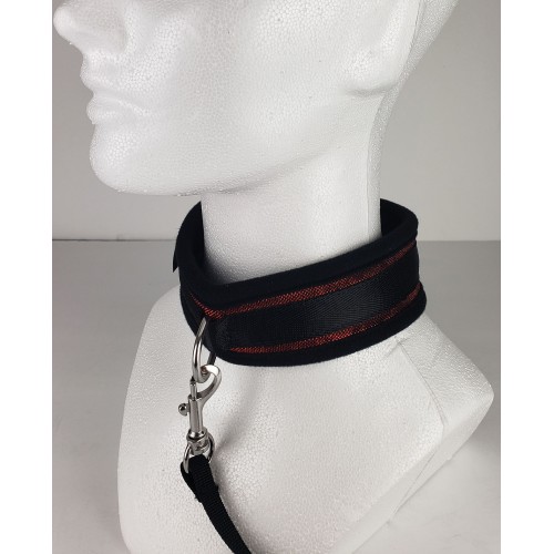 Spartacus Collar Leash Neoprene Red