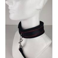 Collar y Correa Spartacus Neopreno Rojo