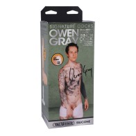 Owen Grey 8 Inch Silicone Cock with Vac-U-Lock Cup