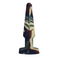 A Play 5 Inch Groovy Silicone Anal Plug Camouflage