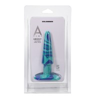 A Play 5" Groovy Silicone Anal Plug Ocean