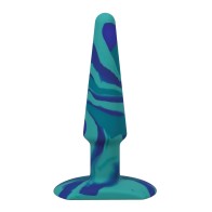 A Play 5" Groovy Silicone Anal Plug Ocean