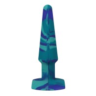 A Play 5" Groovy Silicone Anal Plug Ocean