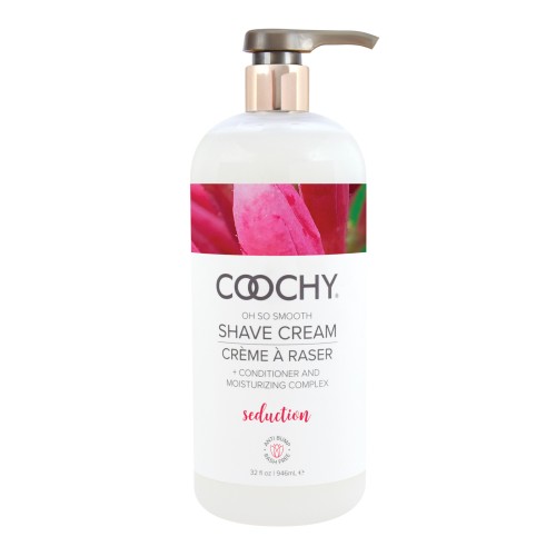 COOCHY Seduction Shave Cream 32 oz Honeysuckle Citrus