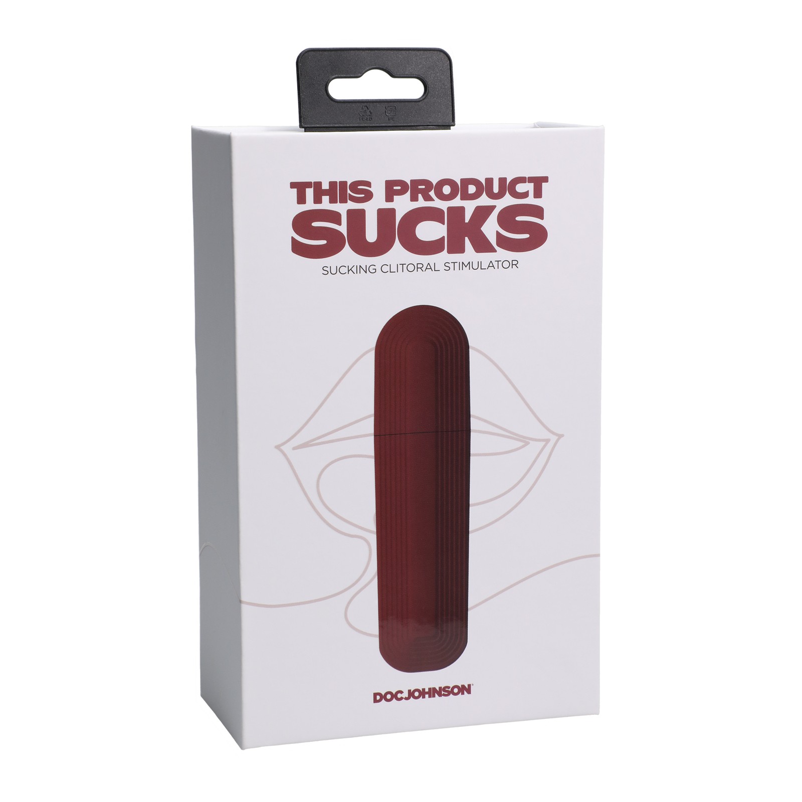 This Product Sucks Lipstick Suction Toy Red