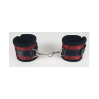 Spartacus Neoprene Wrist Restraints - Red