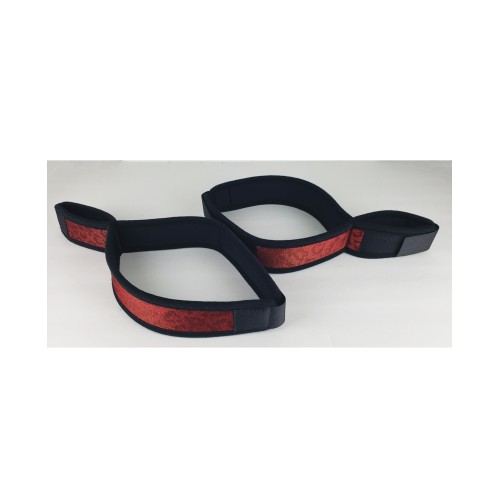 Spartacus Wrist to Thigh Cuffs - Neoprene Red