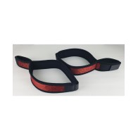 Grilletes de Muñeca a Muslo Spartacus - Neopreno Rojo