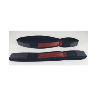 Grilletes de Muñeca a Muslo Spartacus - Neopreno Rojo