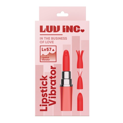 Luv Inc Lipstick Vibrator 4 Heads Coral