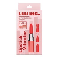 Luv Inc Lipstick Vibrator 4 Heads Coral