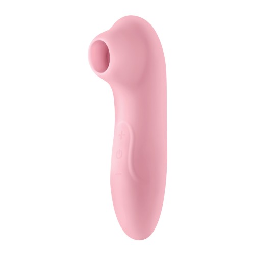 Luv Inc. Pulsing Clitoral Stimulator in Light Pink