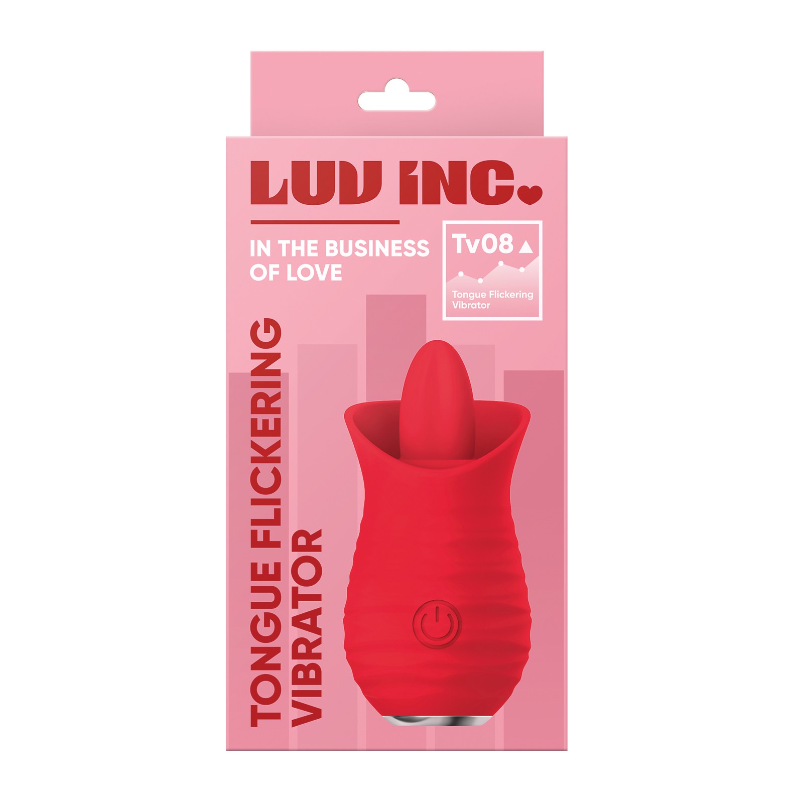 Luv Inc Tongue Flickering Vibrator Red