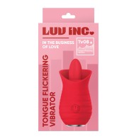 Luv Inc Tongue Flickering Vibrator Red