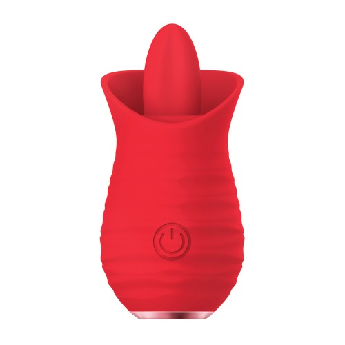 Luv Inc Tongue Flickering Vibrator Red