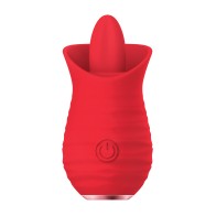 Luv Inc Tongue Flickering Vibrator Red