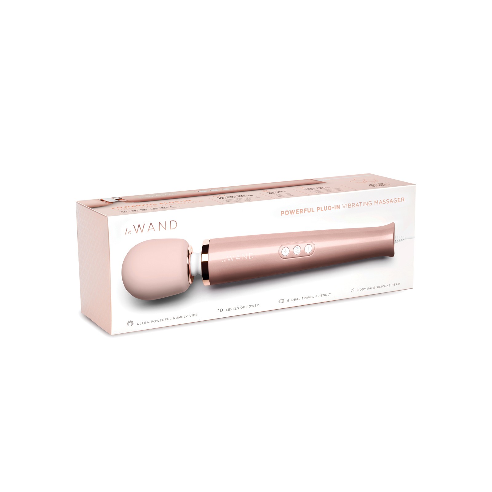 Le Wand Plug-In Vibrating Massager Rose Gold