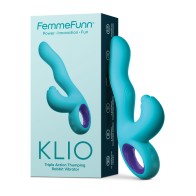 Femme Funn Klio Triple Action Rabbit Vibrator - Turquoise