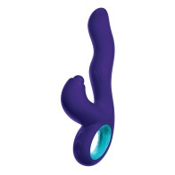 Vibrador Conejo de Triple Acción Femme Funn Klio Púrpura Oscuro