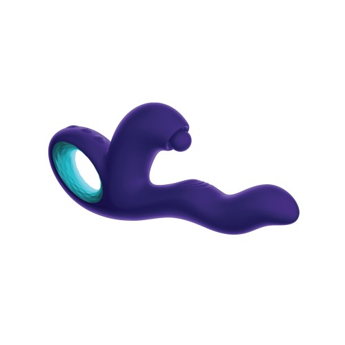 Femme Funn Klio Dark Purple Triple Action Rabbit Vibrator