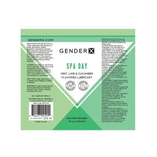 Gender X Flavored Lube Spa Day | Comfort and Pleasure