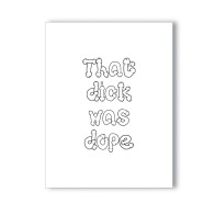 Dope Dick Naughty Greeting Card for Adults