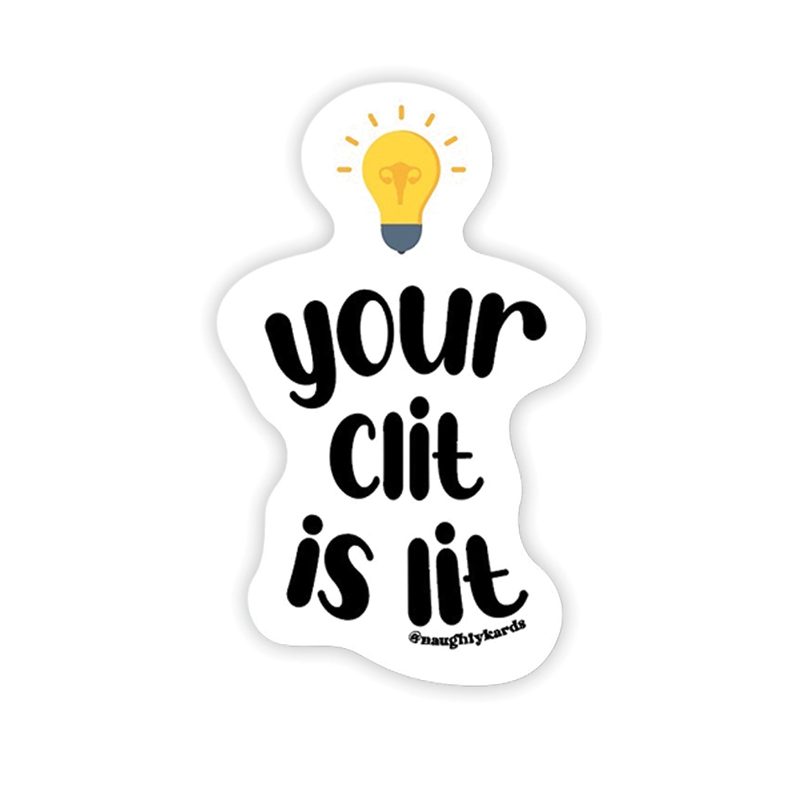 Lit Clit Naughty Sticker Pack of 3