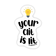 Lit Clit Naughty Sticker Pack of 3