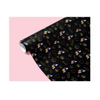 Rainbow Penis Naughty Wrapping Paper