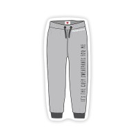 Naughty Grey Sweatpants Stickers for Fun Decor