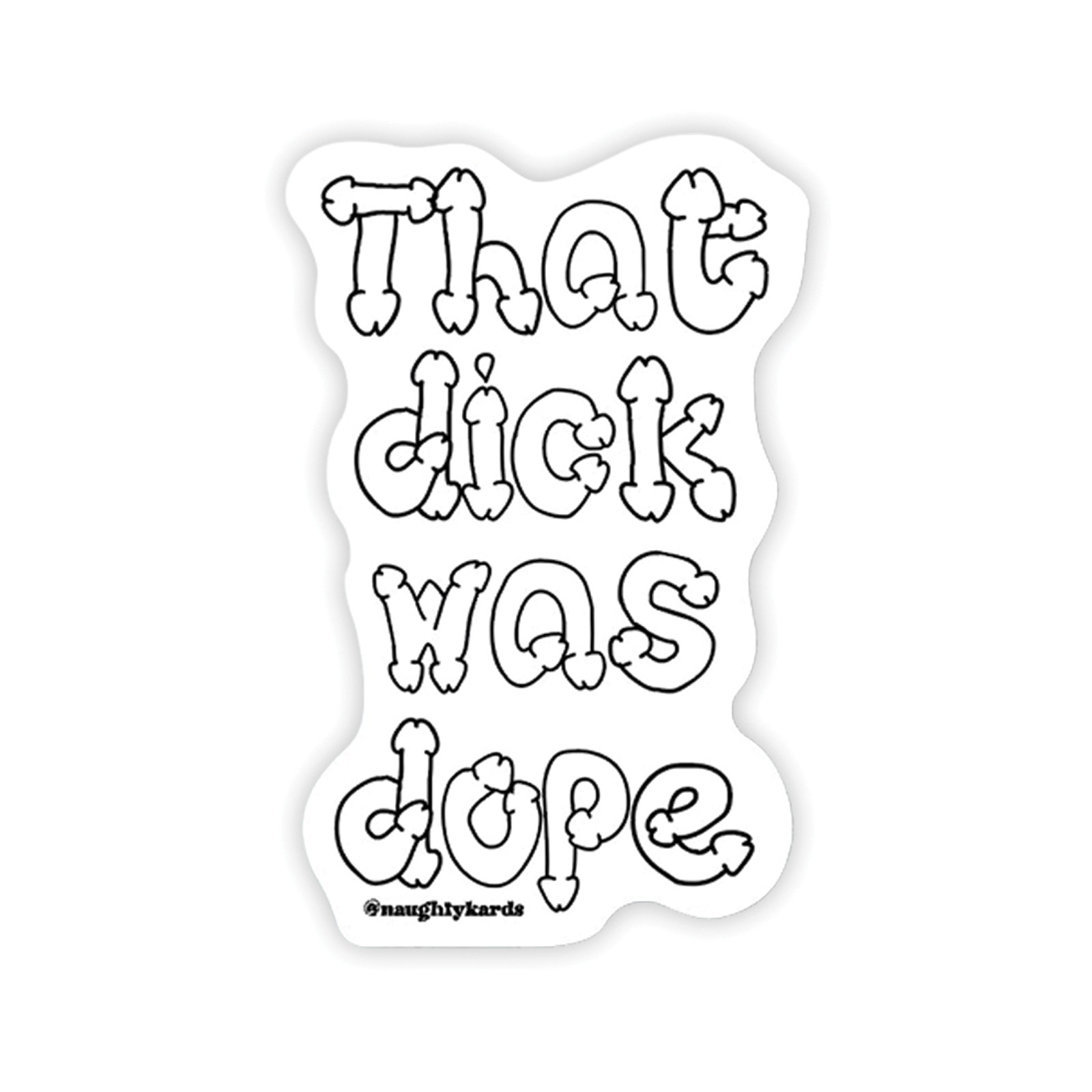 Dope Dick Naughty Stickers Set of 3