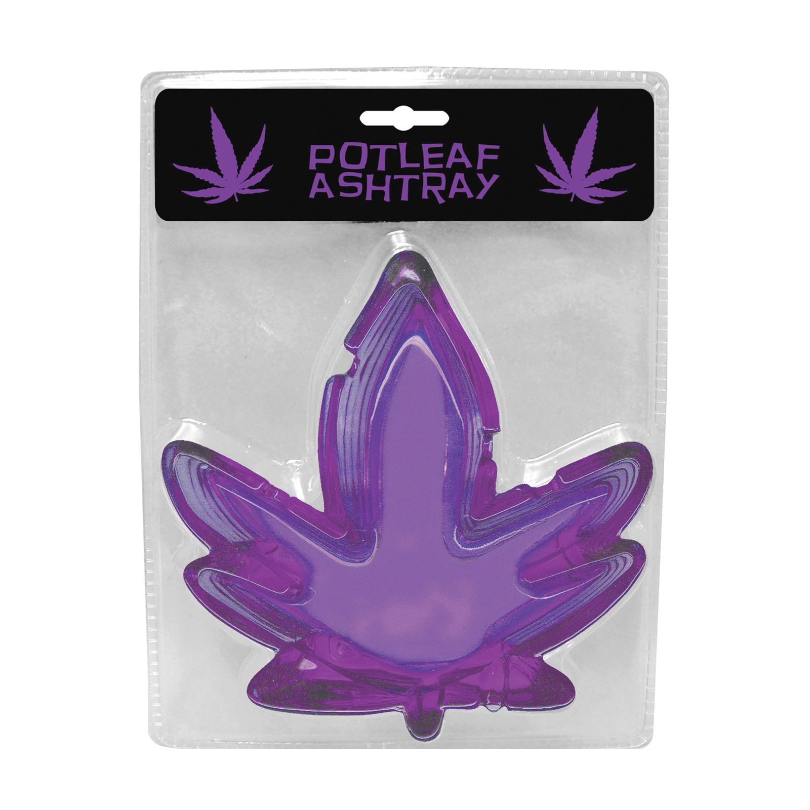 Purple Potleaf Shaped Ashtray for Stylish Smokers